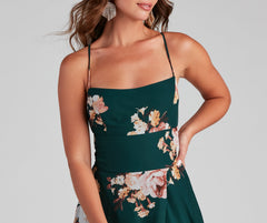 Zen Floral Chiffon Dress