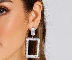 Diva Moment Rhinestone Statement Earrings