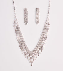 Luxe Beauty Necklace And Earrings Set