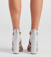 There She Glows Rhine Block Heels