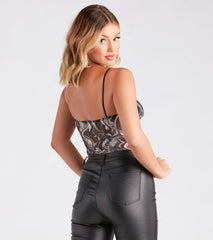 Keep It Fab Marble Swirl Bodysuit