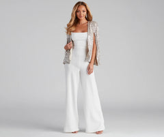 Curtain Call Sequin Knit Cape