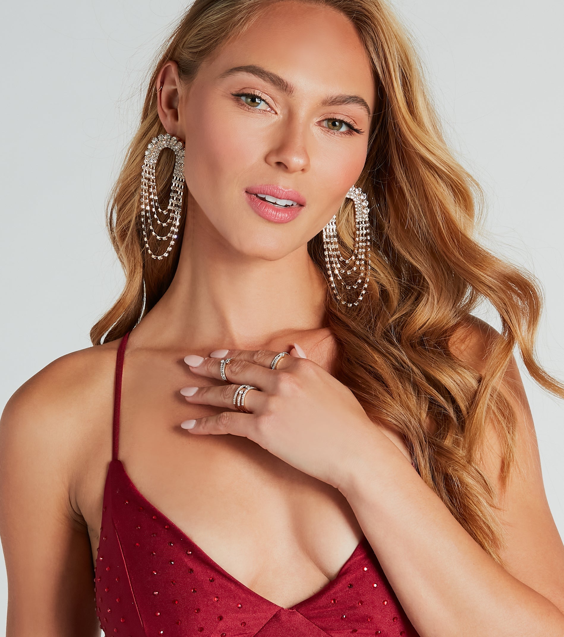 Simple Chic Sparkle Three-Pack Ring Set