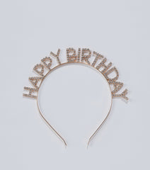 Happy Birthday Rhinestone Headband