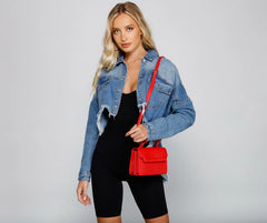 Chic Style Saffiano Top Handle Handbag
