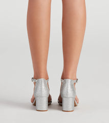 Glam Moves Glitter Block Heels