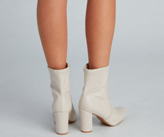 Strut Worthy Faux Leather Booties